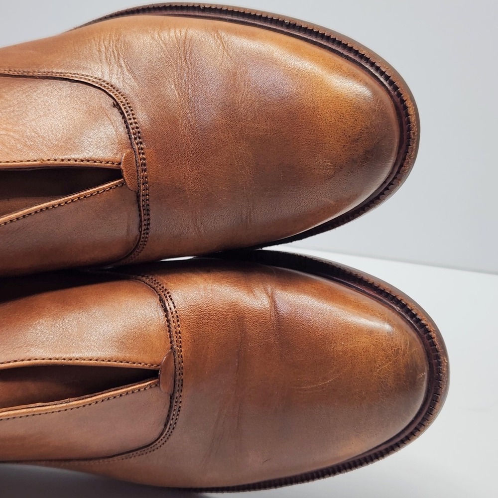 FRYE Slip On Leather Loafers Oxfords Shoes Womens 9.5 M Cognac Brown - Picture 7 of 16